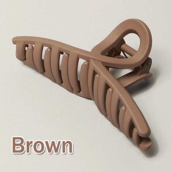 NEW Large Big Thick Hair Strong Modern French Twist Matte Hair Claw Clips - Picture 5 of 6